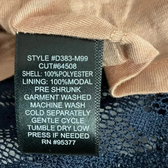 NWT Sanctuary Navy Blue Short Sleeve Lace Knee Length Sheath Dress‎ Medium - Picture 7 of 8